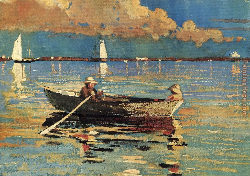 Gloucester Harbor painting - Winslow Homer Gloucester Harbor art painting